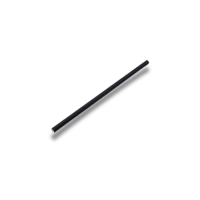 Trinkhalme Papier schwarz gerade (230×8 mm) –...