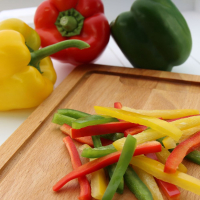 Paprika-Streifen bunt "Melzer" TK, 4x2,5kg/Krt.,Btl.
