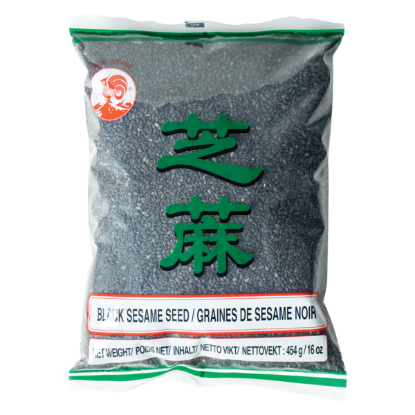 Cock Brand Sesamsaat schwarz geschält 50x454g/Karton, 454g/Beutel