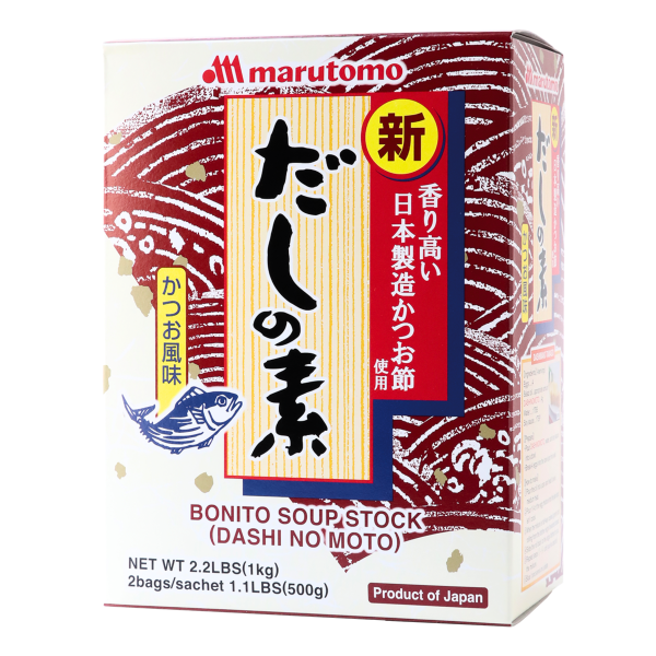 Würzmischung f. Fischbrühe (Dashi no moto) "Marutomo", 6x1kg (2x500g), Pck.