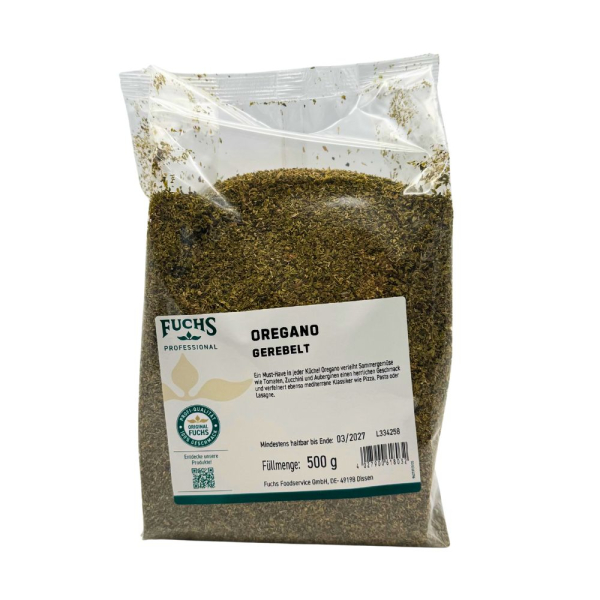 Oregano gerebelt "Fuchs" 500g/Pck.