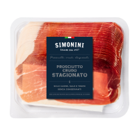 Prosciutto Schinken in Scheiben Simonini, 4x500g/Krt, Pck.