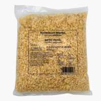 Knoblauch gewürfelt 4x4 mm 1 kg Beutel TK