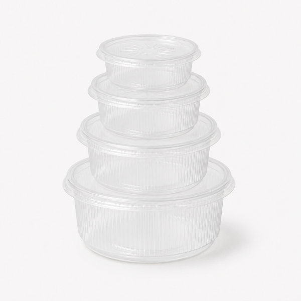 Feinkostbecher rund 125/200/250/500 ml - 250 St./Krt. - Größe wählbar