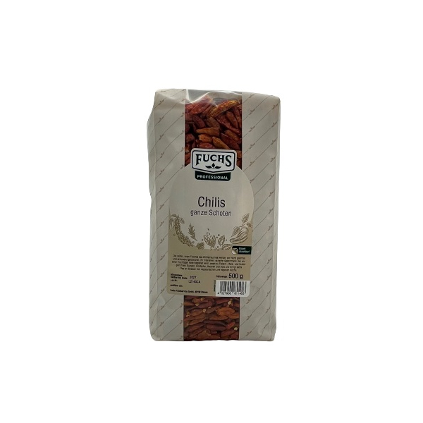 Chili ganz "Fuchs" 500g/Pck.