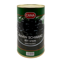 Oliven schwarz m. Stein "Cana" 3x4250ml/Krt., Dose