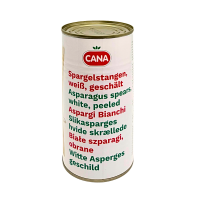 Spargelstangen geschält m. weißem Kopf "Belsun" 12x840ml/Krt., Dose