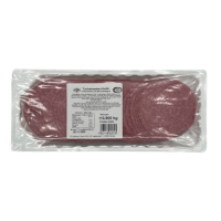 Salami Truthahn geschnitt. Kal. 90, MGS, 6x500g/Krt., Pck.