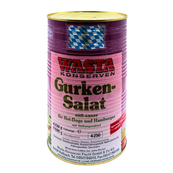 Gurken-Scheiben "Wasta" 4250g, Dose