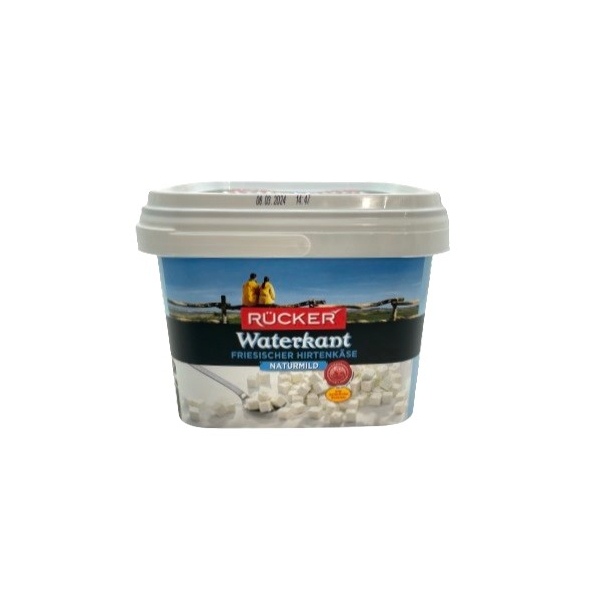 Hirtenkäse gewürfelt "Rücker" in Salzlake 45% Fett, 2kg/Eimer