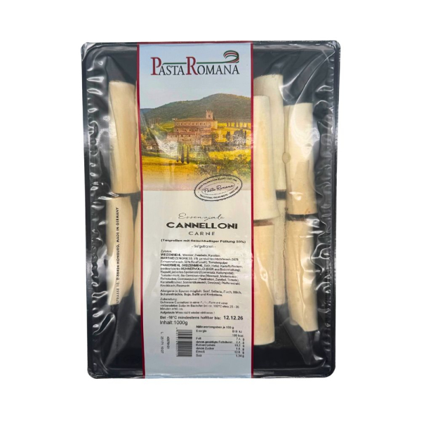 Canneloni mit Fleischfüllung, 4x1kg/Krt., 1kg/Btl.