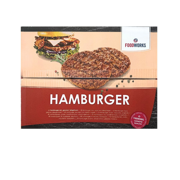 Hamburgerfleisch "Foodworks" TK, 50x100g/Krt.