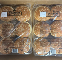 Hamburgerbrot "Schulstad" 120mm 80g, 2x12St./Krt.