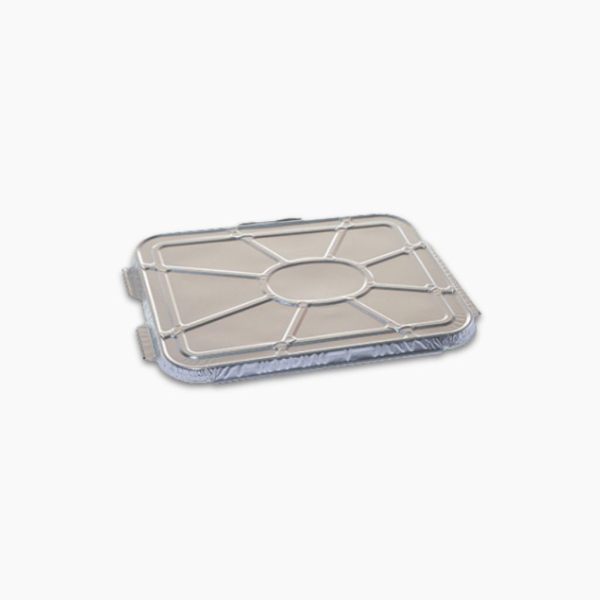 Deckel R123G zu Aluschale R217G/R1G (227×177×10 mm) – aus Aluminium, lebensmittelecht & ofenfest bis +350 °C
