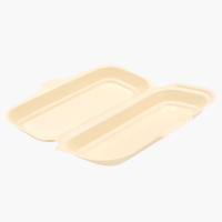Hot-Dog-Box XPS beige – Iso-Klappbox Einweg (125...