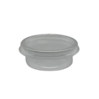 Dressingbecher mit Deckel 50 ml rund PP transparent...