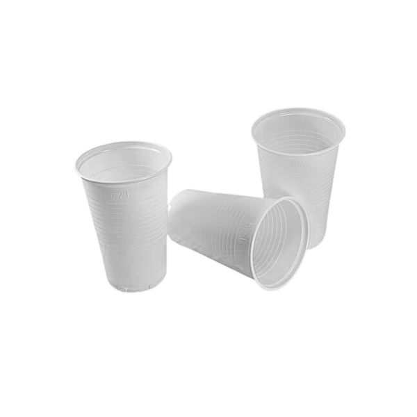 Trinkbecher PP 200 ml weiß Ø70 mm – Kunststoff Einweg (100 St./Pck.)