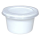 Buttertöpfchen mit Deckel 30 ml PP weiß/transp. (Ø45×30 mm) – Einweg (500St./Krt)