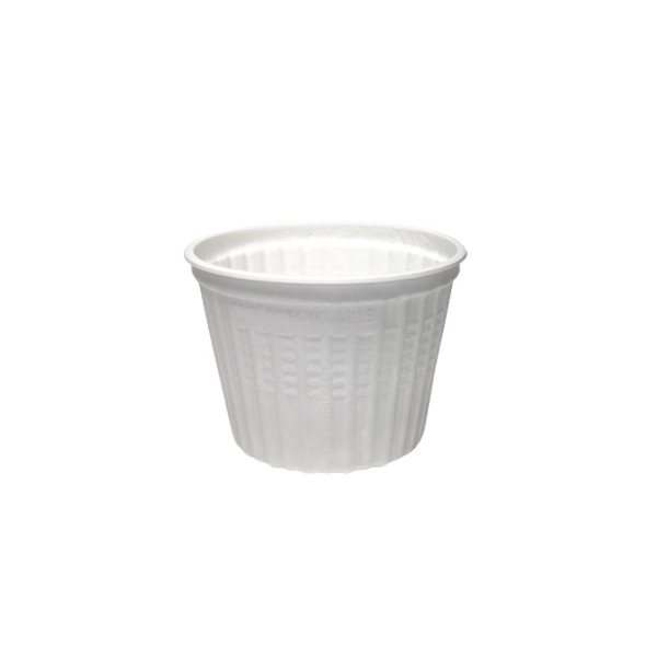 Iso-Container PP rund airpac 500 ml weiß Ø115 mm – Mehrweg (25 St./Pck.)