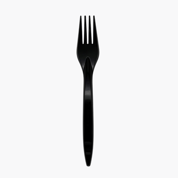 Gabel schwarz spülmaschinenfest (180 mm) – Kunststoff Mehrweg (100 St./Pck.)