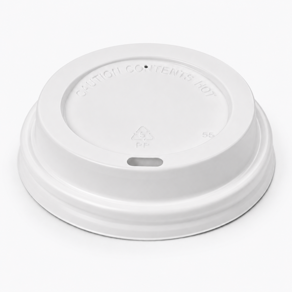 Domdeckel Coffee To Go weiß PS Ø90 mm für 300/400 ml Becher (100 St./Pck.)